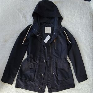 Abercrombie And Fitch Nylon Parka Jacket Wind And Rain Resistant